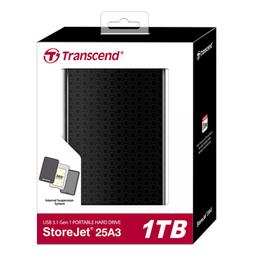 Transcend StoreJet 25A3 Portable 1TB Hard Disk Drive in Bangladesh