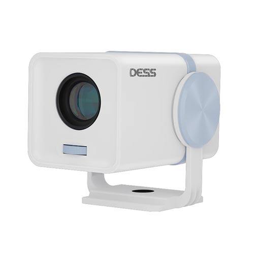 Dess T1 White Blue Outdoor Portable Mini 4K Projector in Bangladesh