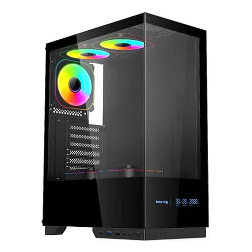 Value Top AUNIX 80F3D Mid Tower Black ATX Gaming Desktop Case Price in Bangladesh