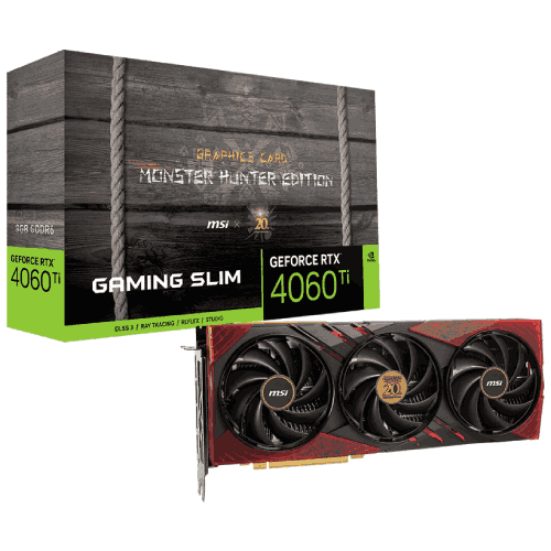 MSI GeForce RTX 4060 Ti 8G Gaming Slim Monster Hunter EditionGDDR6 Graphics Card Price in Bangladesh