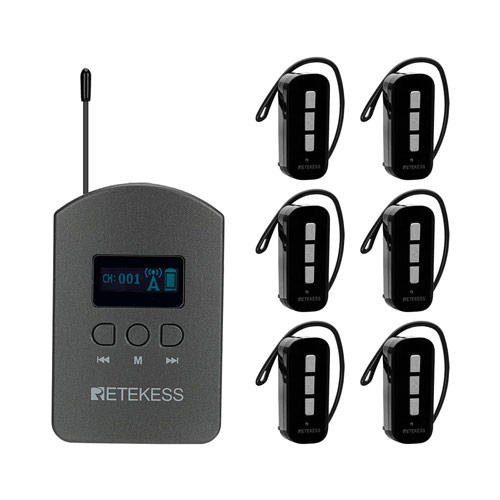 RETEKESS TT112 Tour Guide System Wireless Earhook Audio with Handheld Price in Bangladesh