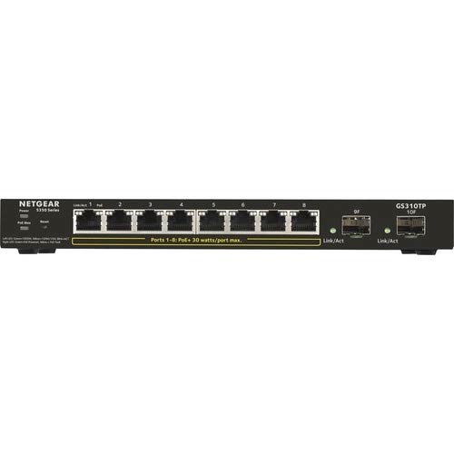 Netgear GS310TP 8-Port Gigabit PoE+ Ethernet Smart Managed Pro Desktop Switch with 2 SFP Ports in Bangladesh