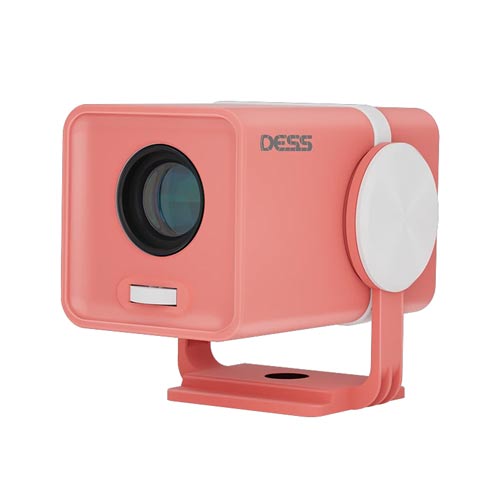 Dess T1 Red White Outdoor Portable Mini 4K Projector in Bangladesh