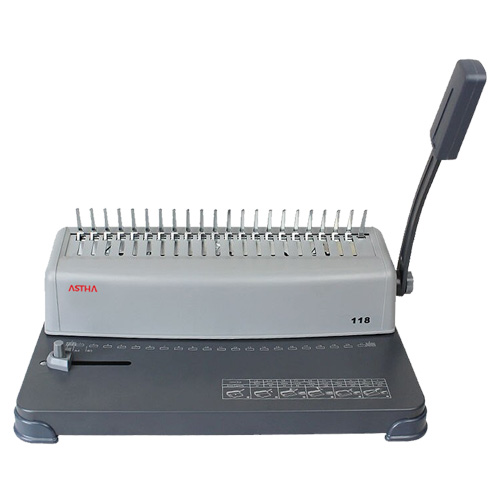 ASTHA 118 Plastic Comb Spiral Binding Machine