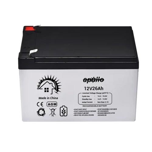 Apollo 12V-26Ah AGM Battery Price in Bangladesh