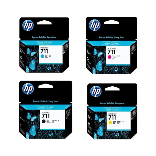 HP 711 Full Set 4 Color Ink Cartridge in Bangladesh