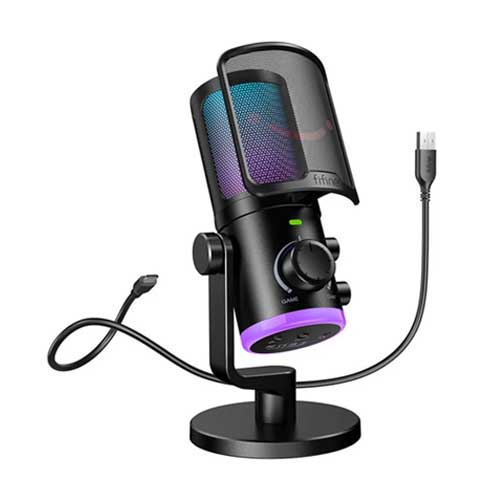 Fifine Ampligame AM6 Condenser MIC With Game /Chat Mix Noise Suppression Price in Bangladesh