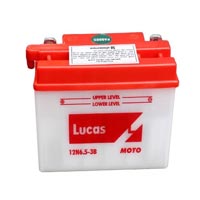 LUCAS Moto 12N6.5-3B 12V-6.5ah Vehicle Battery