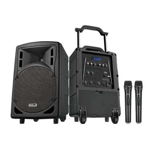 AHUJA BTA-660M Wireless Bluetooth Portable Speaker with BT USB Wireless Mic