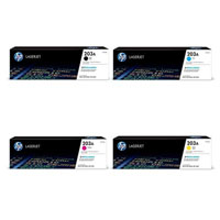 HP 203A CMYK Full Set Toner Cartridge (CF540A, CF541A, CF542A, CF541A)