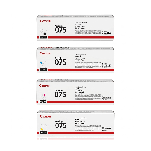 Canon 075 CMYK Full Set Color Laser Toner Cartridge