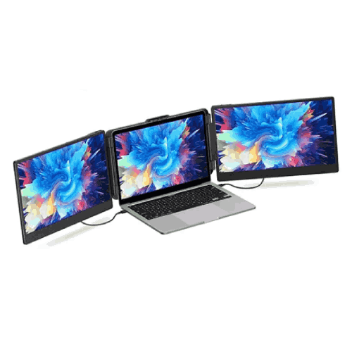 Eloam EL-S2 14 Inch Portable Triple-Screen Extender Monitor