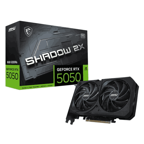 MSI GeForce RTX 5050 8G SHADOW 2X OC 8GB GDDR6 Graphics Card Price in Bangladesh