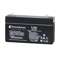 PowerHouse S4482 6V 1.3Ah 4.8mm/F1 Sealed Lead Acid Battery
