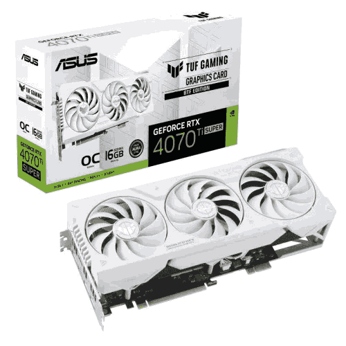 ASUS TUF Gaming GeForce RTX 4070 Ti SUPER BTF White OC Edition 16GB GDDR6X Graphics Card Price in Bangladesh