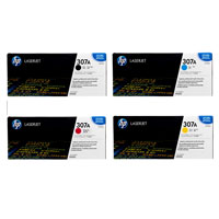 HP 307A CMYK Full Set Toner Cartridge (Black, Cyan, Yellow, Magenta)