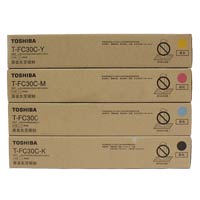 Toshiba T-FC30C CMYK Four Color Toner Cartridge
